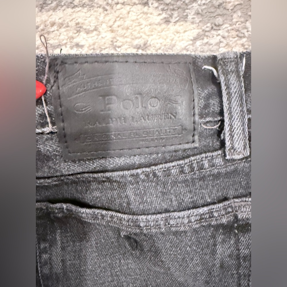 Ralph Lauren Charcoal Slim Straight Jeans - Picture 5 of 5